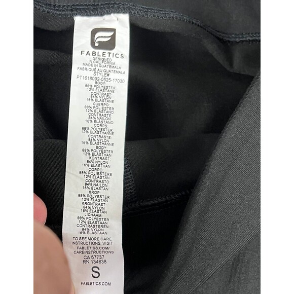 Fabletics Mid-Rise Fitness Athletic Tight Legging  Size S  Mesh Thigh Athleisure - Picture 8 of 9